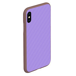 Чехол iPhone XS Max матовый Curved lines, цвет: 3D-коричневый — фото 2