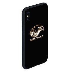 Чехол iPhone XS Max матовый Eagles mood, цвет: 3D-черный — фото 2