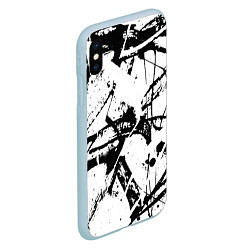 Чехол iPhone XS Max матовый GRUNGE TRIP, цвет: 3D-голубой — фото 2