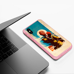 Чехол iPhone XS Max матовый One Punch-Man Эпичный Сайтама, цвет: 3D-баблгам — фото 2