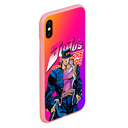 Чехол iPhone XS Max матовый JOJO BIZARRE ADVENTURE ДЖО ДЖО ГРАДИЕНТ, цвет: 3D-баблгам — фото 2