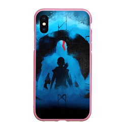 Чехол iPhone XS Max матовый БОГ ВОЙНЫ РАГНАРЁК GOD OF WAR, цвет: 3D-розовый