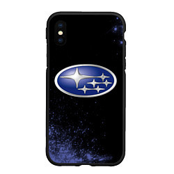 Чехол iPhone XS Max матовый SUBARU - Взрыв, цвет: 3D-черный