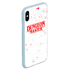 Чехол iPhone XS Max матовый DUNGEON MASTER BLOOD ГАЧИМУЧИ БЕЛЫЙ, цвет: 3D-голубой — фото 2