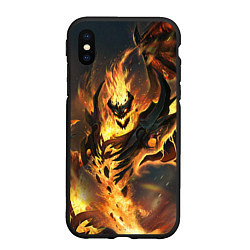 Чехол iPhone XS Max матовый DOTA 2 SHADOW FIEND ТЕНЬ, цвет: 3D-черный