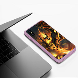 Чехол iPhone XS Max матовый DOTA 2 SHADOW FIEND ТЕНЬ, цвет: 3D-сиреневый — фото 2