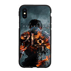 Чехол iPhone XS Max матовый ЗОВ АДА HELLBOUND, цвет: 3D-черный