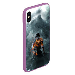 Чехол iPhone XS Max матовый HELLBOUND ЗОВ АДА ПОСТЕР, цвет: 3D-фиолетовый — фото 2