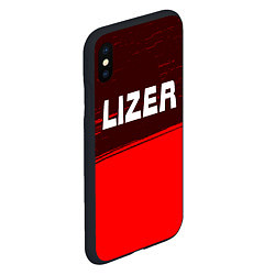 Чехол iPhone XS Max матовый Lizer - Краска, цвет: 3D-черный — фото 2