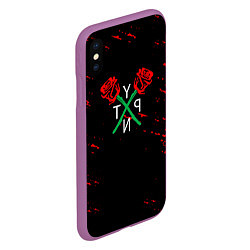 Чехол iPhone XS Max матовый Payton Moormeie rose, цвет: 3D-фиолетовый — фото 2