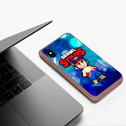 Чехол iPhone XS Max матовый Fang Фэнг Brawl Stars, цвет: 3D-коричневый — фото 2