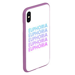 Чехол iPhone XS Max матовый Эйфория Euphoria, цвет: 3D-фиолетовый — фото 2