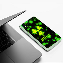 Чехол iPhone XS Max матовый НОВОГОДНИЙ СТАЛКЕР НОВЫЙ ГОД В STALKER 2022, цвет: 3D-салатовый — фото 2