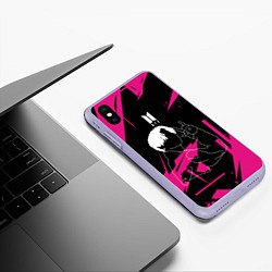 Чехол iPhone XS Max матовый JUNGKOOK PINK EDITION ДЖОНГУК, цвет: 3D-светло-сиреневый — фото 2