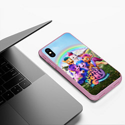 Чехол iPhone XS Max матовый My Little Pony: A New Generation, цвет: 3D-розовый — фото 2