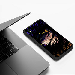 Чехол iPhone XS Max матовый JOJOS BIZARRE ADVENTURE ЛИЦО ГЕРОЯ, цвет: 3D-черный — фото 2