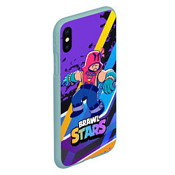 Чехол iPhone XS Max матовый Brawl Stars Grom, цвет: 3D-мятный — фото 2