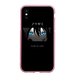 Чехол iPhone XS Max матовый Взгляд Ято Noragami, цвет: 3D-розовый