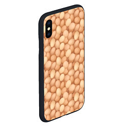 Чехол iPhone XS Max матовый Куриные Яйца, цвет: 3D-черный — фото 2