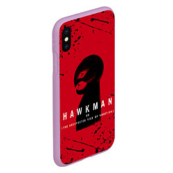 Чехол iPhone XS Max матовый HAWKMAN BERSERK, цвет: 3D-сиреневый — фото 2