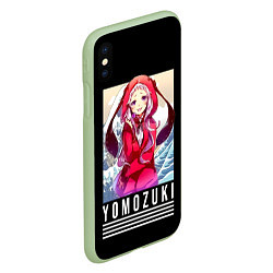 Чехол iPhone XS Max матовый Yomozuki - Kakegurui, цвет: 3D-салатовый — фото 2