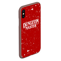 Чехол iPhone XS Max матовый DUNGEON MASTER BLOOD ГАЧИМУЧИ КРАСНЫЙ, цвет: 3D-коричневый — фото 2