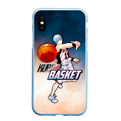 Чехол iPhone XS Max матовый Kuroko no basket Kuroko Tetsuya, цвет: 3D-голубой