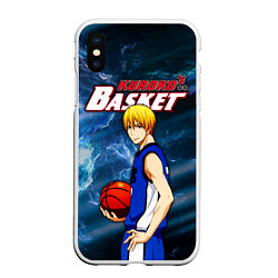 Чехол iPhone XS Max матовый Kuroko no Basuke, Kise Ryota Рёта Кисе, цвет: 3D-белый