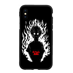 Чехол iPhone XS Max матовый Демонический Кагеяма Mob Psycho 100, цвет: 3D-черный