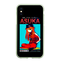 Чехол iPhone XS Max матовый Asuka - Neon Genesis Evangelion, цвет: 3D-салатовый