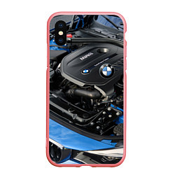 Чехол iPhone XS Max матовый BMW Engine Twin Power Turbo, цвет: 3D-баблгам