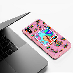Чехол iPhone XS Max матовый Toca Boca Рита, цвет: 3D-баблгам — фото 2