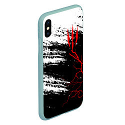 Чехол iPhone XS Max матовый The Witcher - Когти, цвет: 3D-мятный — фото 2