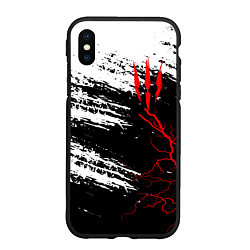 Чехол iPhone XS Max матовый The Witcher - Когти, цвет: 3D-черный