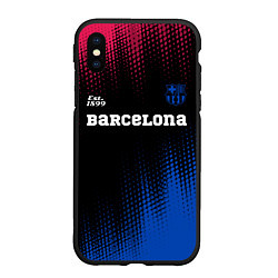 Чехол iPhone XS Max матовый BARCELONA Barcelona Est 1899, цвет: 3D-черный