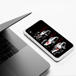 Чехол iPhone XS Max матовый NISSAN 300 ZX 350Z 370Z JDM STYLE, цвет: 3D-белый — фото 2