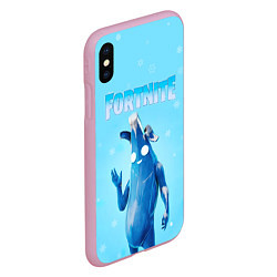 Чехол iPhone XS Max матовый Frozen Peely Банан, цвет: 3D-розовый — фото 2