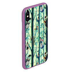 Чехол iPhone XS Max матовый Ghibli All, цвет: 3D-фиолетовый — фото 2