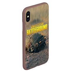 Чехол iPhone XS Max матовый PUBG HEAD 3 lvl, цвет: 3D-коричневый — фото 2