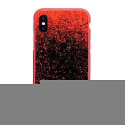 Чехол iPhone XS Max матовый Распространение Вируса, цвет: 3D-красный