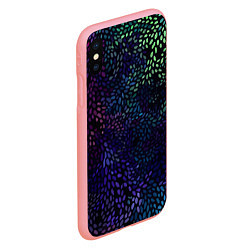 Чехол iPhone XS Max матовый РзазНоцветные ЛиСты, цвет: 3D-баблгам — фото 2