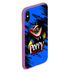 Чехол iPhone XS Max матовый POPPY PLAYTIME GAME ИГРА ПОППИ ПЛЕЙТАЙМ, цвет: 3D-фиолетовый — фото 2