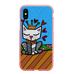 Чехол iPhone XS Max матовый Romero Britto - Originals, цвет: 3D-баблгам