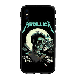 Чехол iPhone XS Max матовый Metallica - Sad But True, цвет: 3D-черный