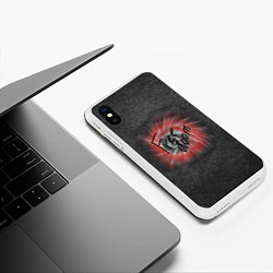 Чехол iPhone XS Max матовый Коллекция Get inspired! Free doom Абстракция 5427-, цвет: 3D-белый — фото 2