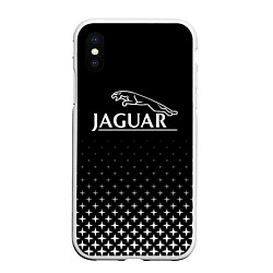 Чехол iPhone XS Max матовый Jaguar, Ягуар Здезды, цвет: 3D-белый