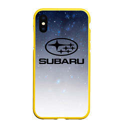 Чехол iPhone XS Max матовый SUBARU авто, супер