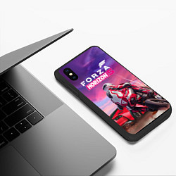 Чехол iPhone XS Max матовый Forza Horizon 5 - sports car and bike, цвет: 3D-черный — фото 2