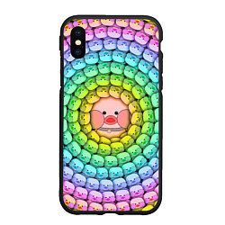 Чехол iPhone XS Max матовый Psychedelic Lalafanfan, цвет: 3D-черный