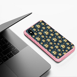 Чехол iPhone XS Max матовый Электронные Деньги, цвет: 3D-баблгам — фото 2